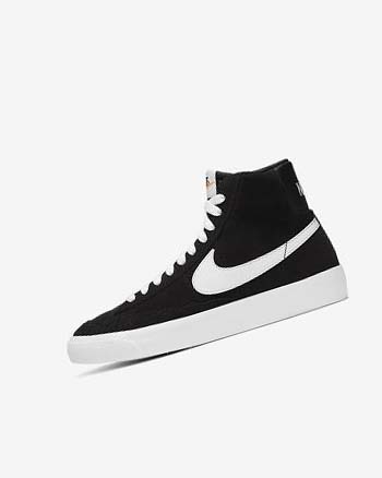 Nike Blazer Mid '77 Gamuza Negros Naranjas Blancos | MX 4867